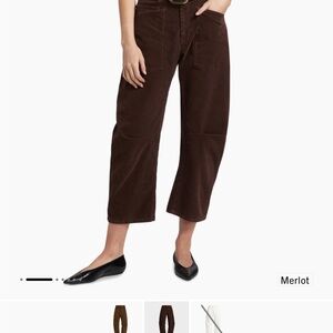 Nili Lotan Merlot Cropped Pants